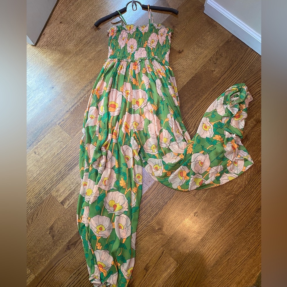 Free people chiffon jumpsuit